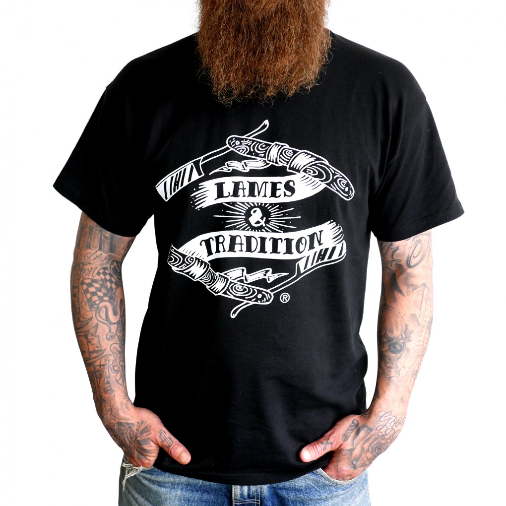 T-Shirt Noir Lames & Tradition