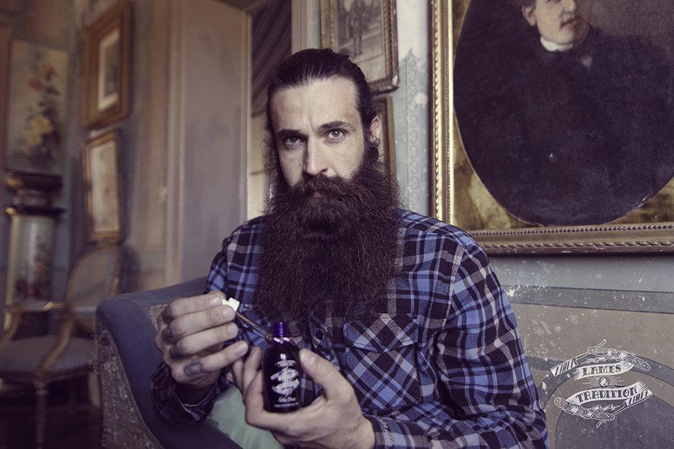 Huile à barbe pour l'entretien de la barbe, Lames & Tradition